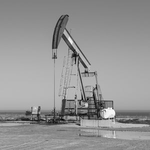 Large crude oil pump still in operation on the shores of Lake Ontario | Photo Art Print fine art photographic print