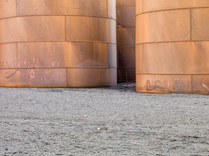 Large rusted oil storage tank detail at Whalers Bay Station Antarctica | Photo Art Print fine art photographic print