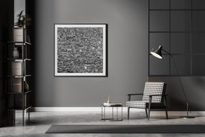 Larung Gar China Buddhist Settlement in Black and White | Photo Art Print fine art photographic print