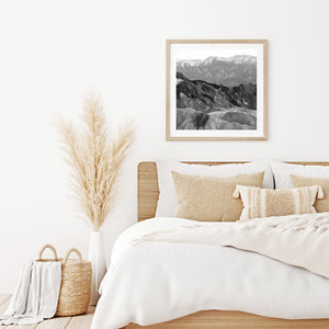 Layered mountains black and white | Photo Art Print fine art photographic print