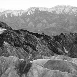Layered mountains black and white | Photo Art Print fine art photographic print