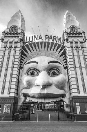 Entrada frontal al Luna Park | Foto Impresión de arte Fine Art impresión fotográfica