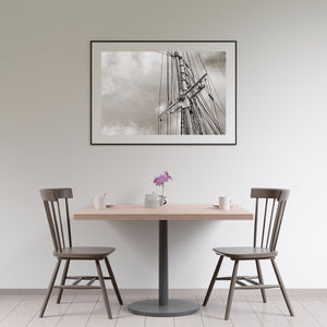 Main mast rigging detail Bluenose II Lunenburg Nova Scotia | Photo Art Print fine art photographic print