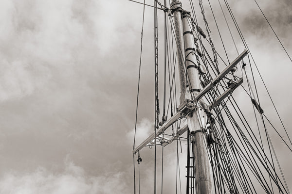 Main mast rigging detail Bluenose II Lunenburg Nova Scotia | Photo Art Print fine art photographic print