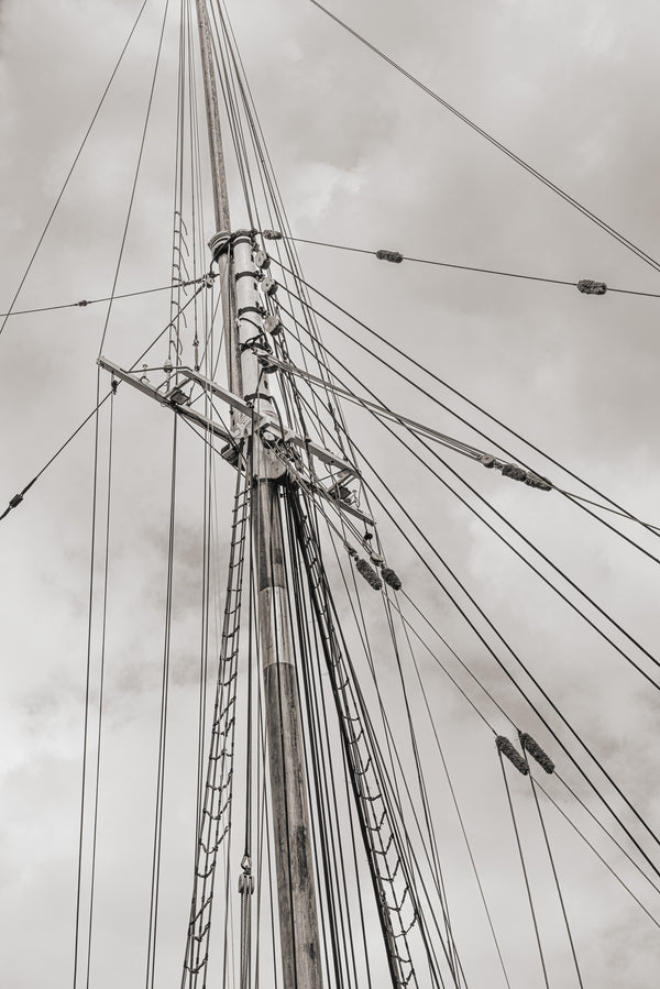 Main mast sail rigging Bluenose II Lunenburg Nova Scotia | Photo Art Print fine art photographic print