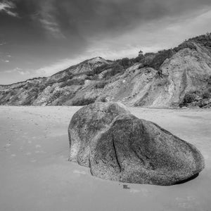 Marthas Vinyard beach with Gay Head Lighthouse | Photo Art Print fine art photographic print