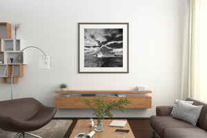 Massive Antarctica iceberg with natural shelter | Photo Art Print fine art photographic print