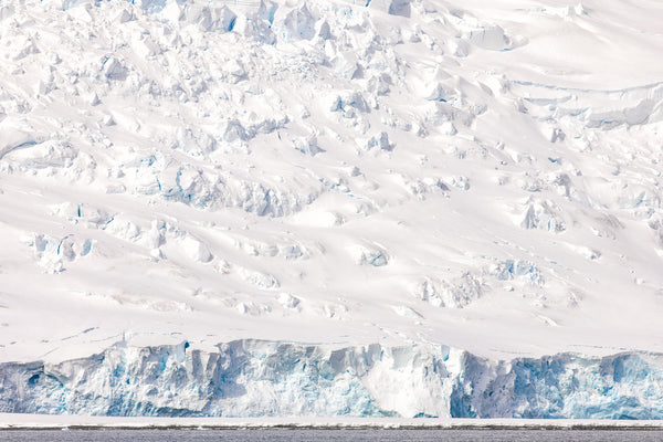 Massive cliffs of snow and ice in Antarctica | Photo Art Print fine art photographic print