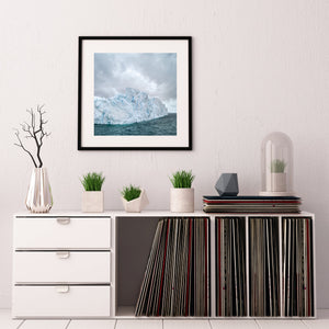 Massive iceberg with cracks and crevasses in Antarctica | Photo Art Print fine art photographic print