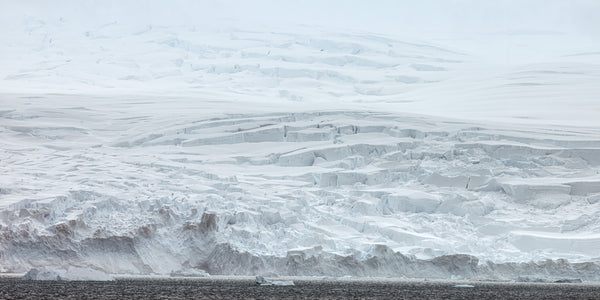 Massive snow cliffs reveal rugged landscape in Antarctica | Photo Art Print fine art photographic print