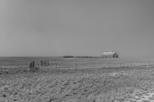 Modern barn along Route 66 Nebraska Ranch | Photo Art Print fine art photographic print