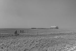 Modern barn along Route 66 Nebraska Ranch | Photo Art Print fine art photographic print