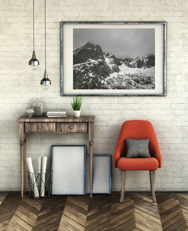 Molneva Mountains Norway on a gloomy day | Photo Art Print fine art photographic print