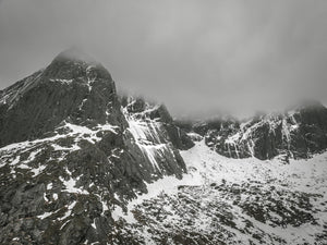 Molneva Mountains Norway on a gloomy day | Photo Art Print fine art photographic print
