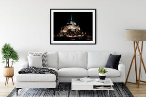 Mont Saint Michel at night | Photo Art Print fine art photographic print