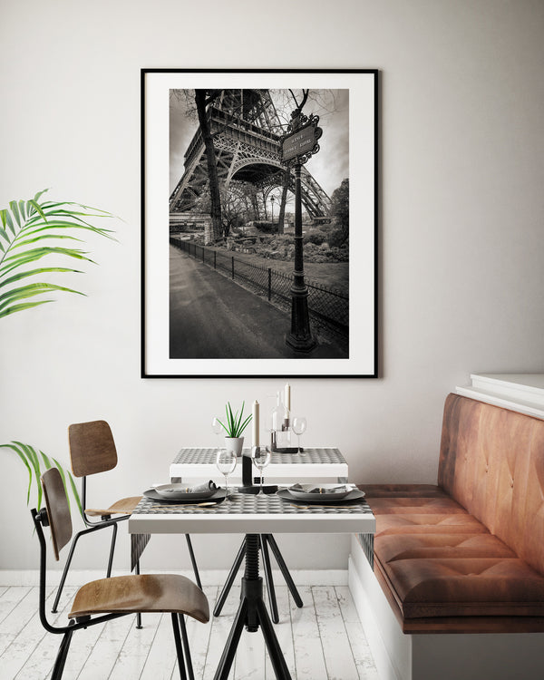 Moody Avenue Gustave Eiffel Sign | Photo Art Print fine art photographic print