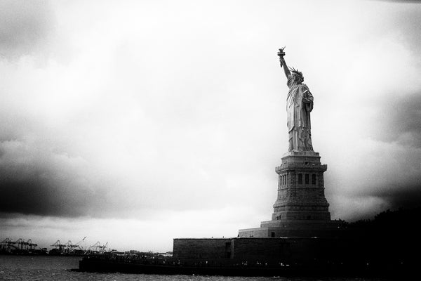 Moody grunge image of Statue of Liberty New York | Photo Art Print fine art photographic print