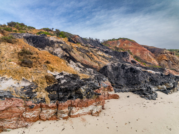 Multi Colored Clay Cliffs of Aquinnah in Massachusetts USA | Photo Art Print fine art photographic print
