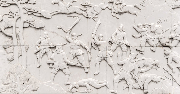 Mural in depicting military battles at Jinshanling 1 | Photo Art Print fine art photographic print