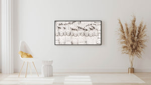 Mural in depicting military battles at Jinshanling 4 | Photo Art Print fine art photographic print