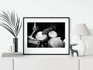 Musician closeup black and white Havana Cuba | Photo Art Print fine art photographic print