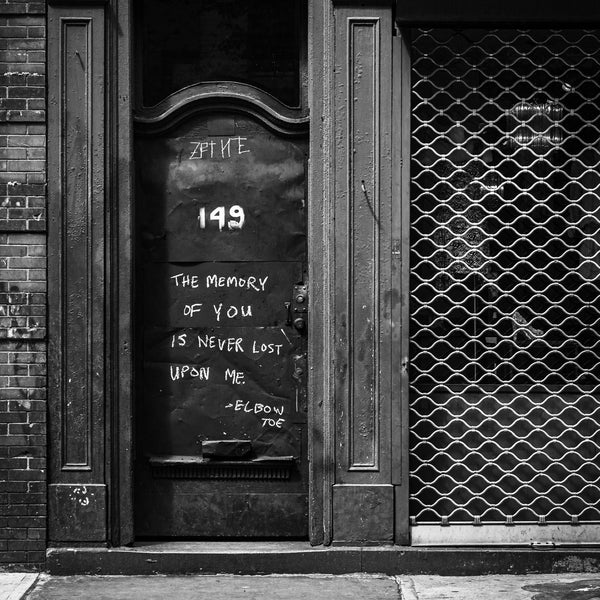 New York with a message on a door about the memory of someone | Photo Art Print fine art photographic print