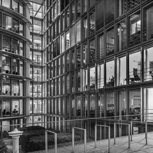 Night Berlin Germany glass office building | Photo Art Print fine art photographic print