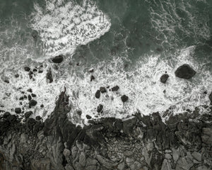 Formaciones rocosas Kostbergan Beach Aérea | Foto Impresión de arte Fine Art impresión fotográfica