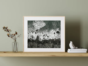 Formaciones rocosas Kostbergan Beach Aérea | Foto Impresión de arte Fine Art impresión fotográfica