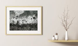 Formaciones rocosas Kostbergan Beach Aérea | Foto Impresión de arte Fine Art impresión fotográfica