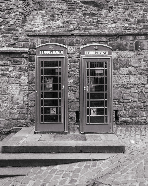 Old English Phone Booths | Photo Art Print fine art photographic print