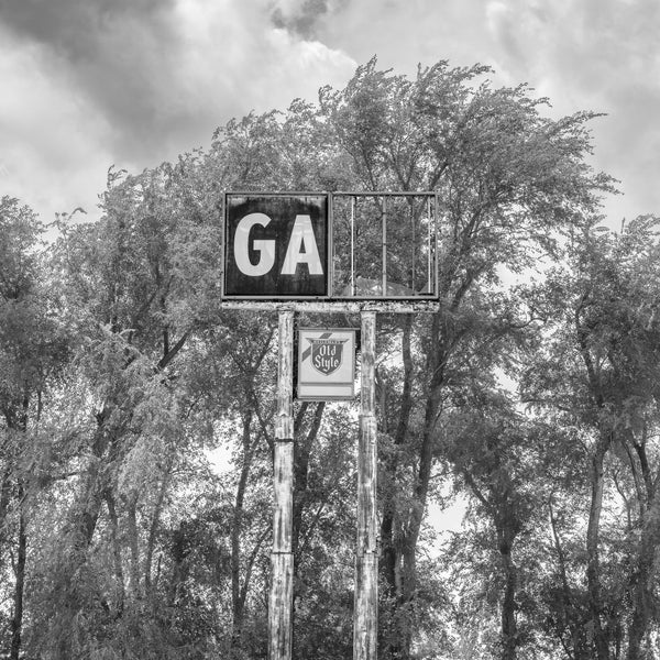Old Route 66 Gas Station Sign | Photo Art Print fine art photographic print