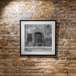 Old Tuscan Rounded Door | Photo Art Print fine art photographic print