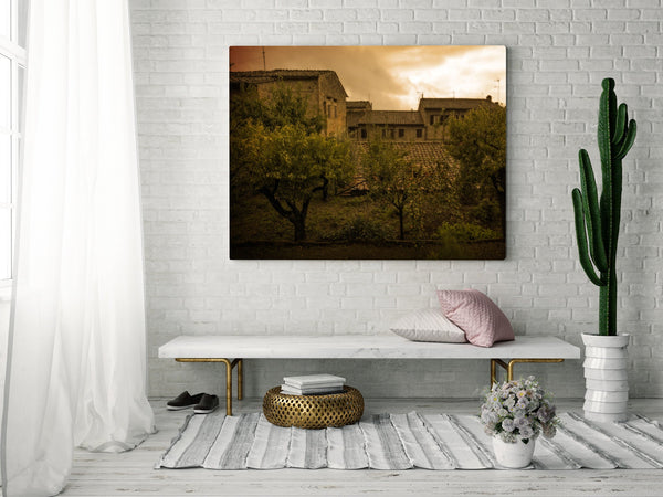 Old Tuscany Italy homes at dusk | Photo Art Print fine art photographic print