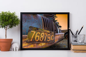 Old work truck fine art print