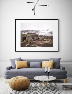 Old Wooden building Whalers Bay Deception Island | Photo Art Print fine art photographic print