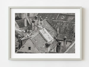 Old clay rooftops Bucharest | Photo Art Print fine art photographic print