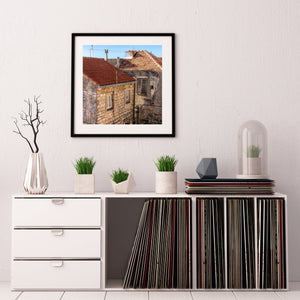 Old run down buildings in Croatia | Photo Art Print fine art photographic print