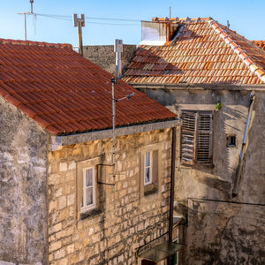Old run down buildings in Croatia | Photo Art Print fine art photographic print
