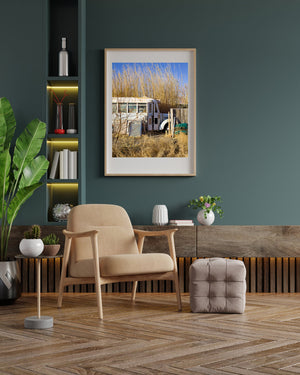 Old rusty school bus | Photo Art Print fine art photographic print