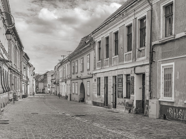 Old street in Barsov Romania | Photo Art Print fine art photographic print