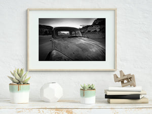 Old truck Broken Window | Photo Art Print fine art photographic print