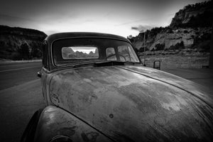 Old truck Broken Window | Photo Art Print fine art photographic print