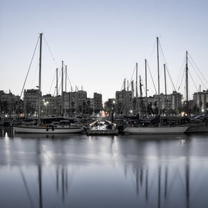 One Ocean Port Vell marina at dawn Barcelona Spain | Photo Art Print fine art photographic print