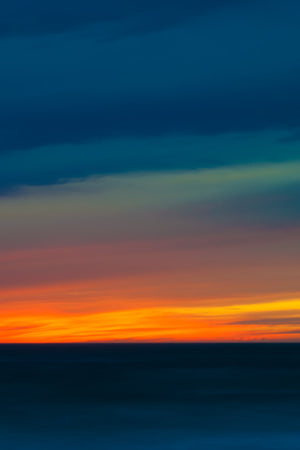 Magnifique coucher de soleil sur la plage Fine Art impression photographique