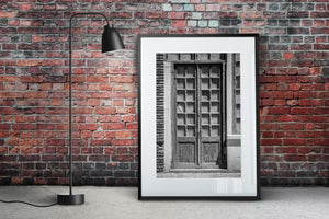 Ornate old door with no glass | Photo Art Print fine art photographic print