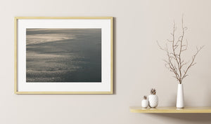 Stille Oceaan vanuit een vliegtuigachtergrond | Foto Kunstprint Fine Art fotografische afdruk