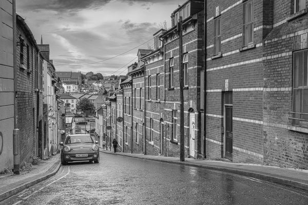 People walking down street Derry Northern Ireland | Photo Art Print fine art photographic print