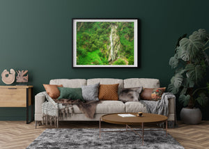 Cascada Powerscourt Irlanda aérea | Foto Impresión de arte Fine Art impresión fotográfica