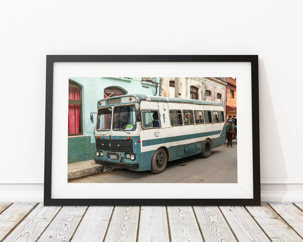 Public bus transportation in Santa Marta Cuba | Photo Art Print fine art photographic print
